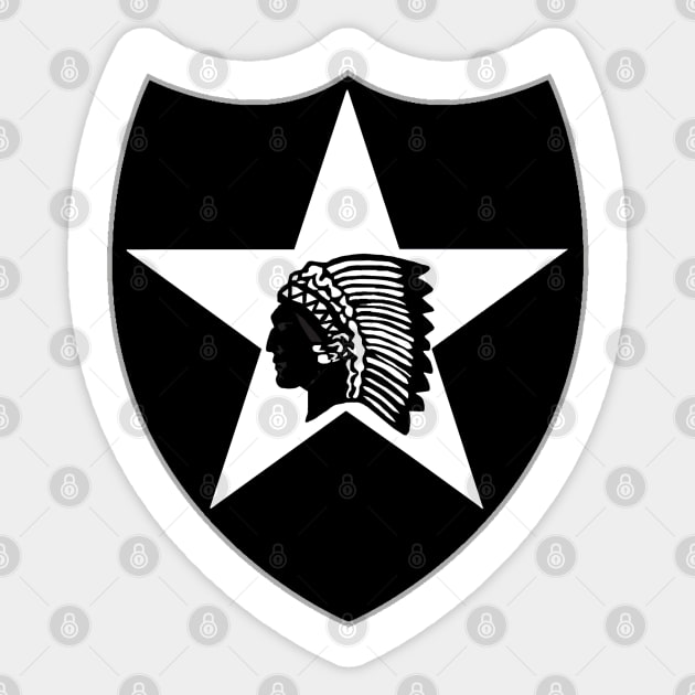 2nd Inf Div BnW Sticker by Trent Tides